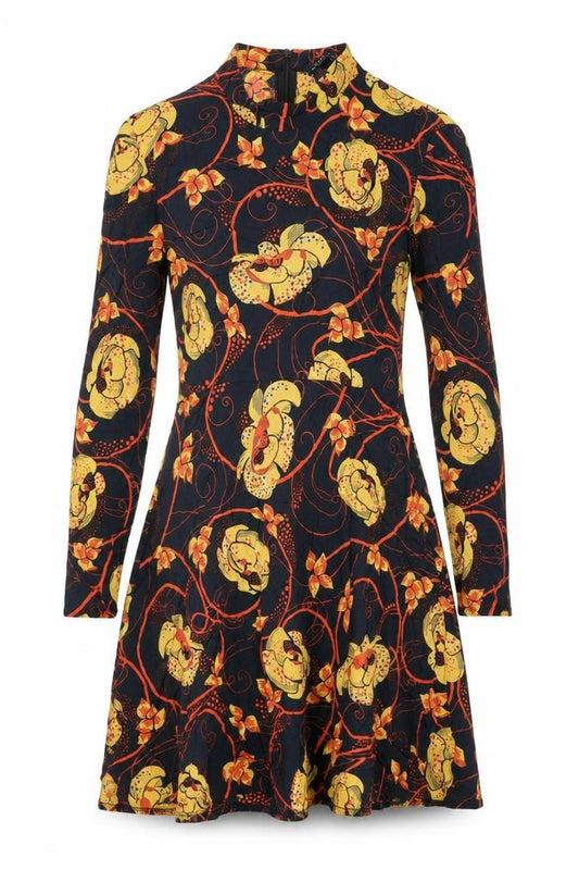 Zara Woman Womens Multicoloured Floral Wrap Mini Dress M
