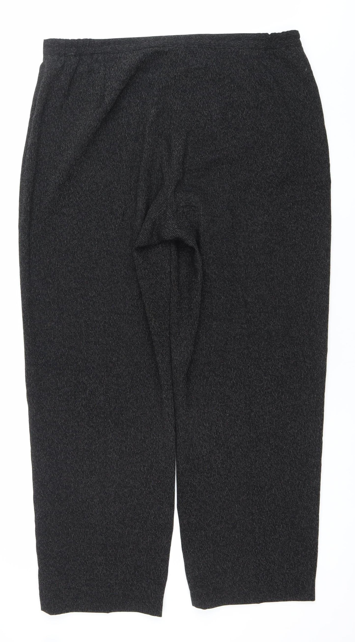 Libra Womens Black Size 18 Straight Leg Trousers
