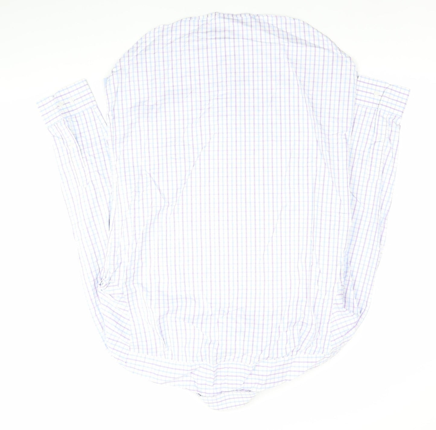 Brook Taverner Men’s Multicoloured Check Cotton Dress Shirt 15.5 Long Sleeve