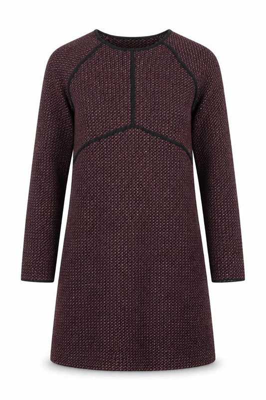 Zara Women’s Multicoloured Knit Shift Dress Size 8 Long Sleeve