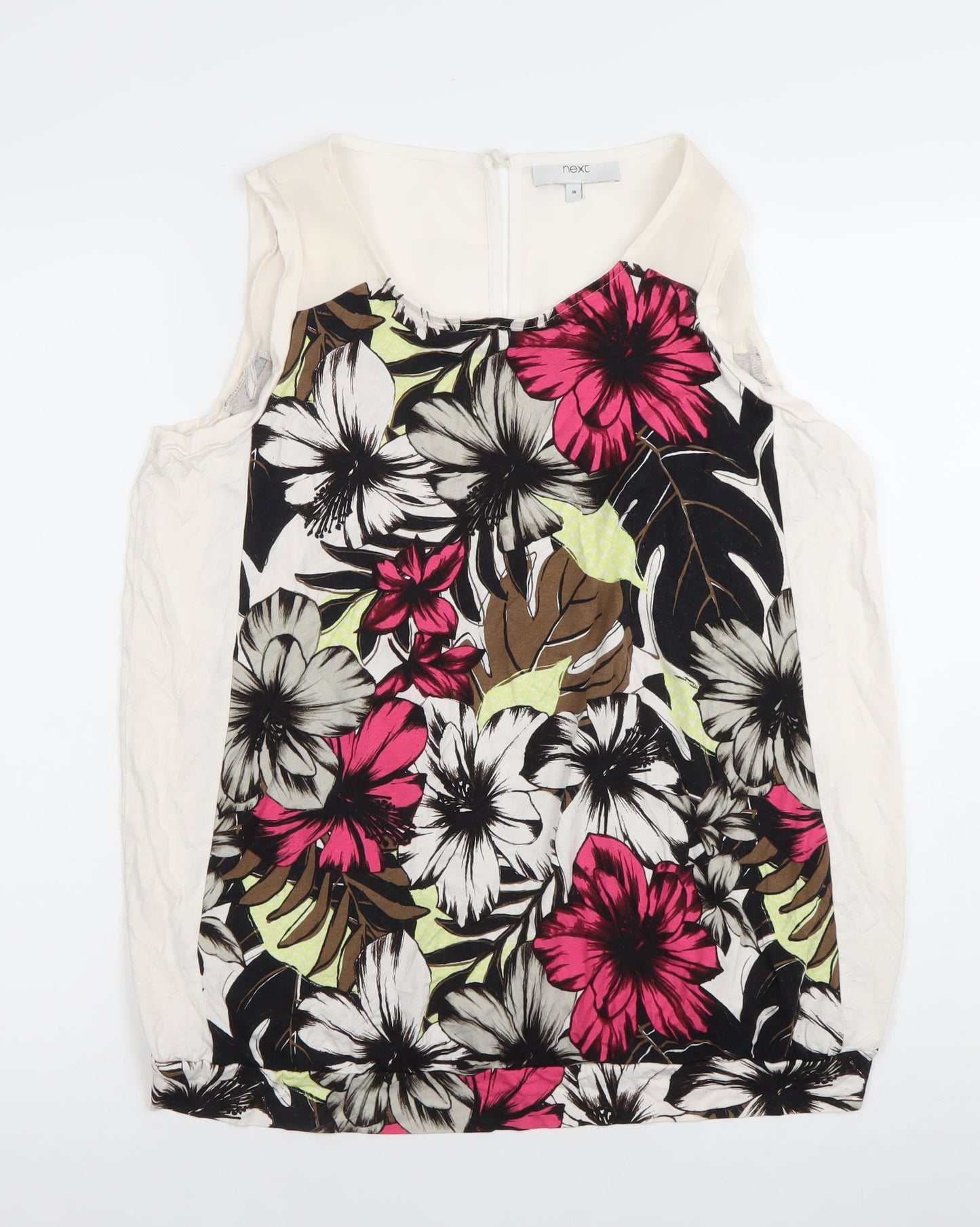 Next Women’s Multicoloured Floral Sleeveless Blouse Size 18 Summer Top