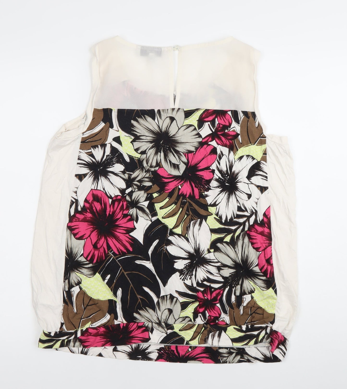 Next Women’s Multicoloured Floral Sleeveless Blouse Size 18 Summer Top