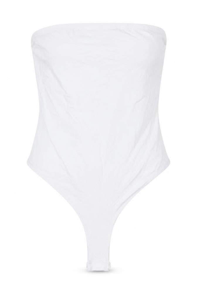 PrettyLittleThing Women’s White One Shoulder Bodysuit Size 10