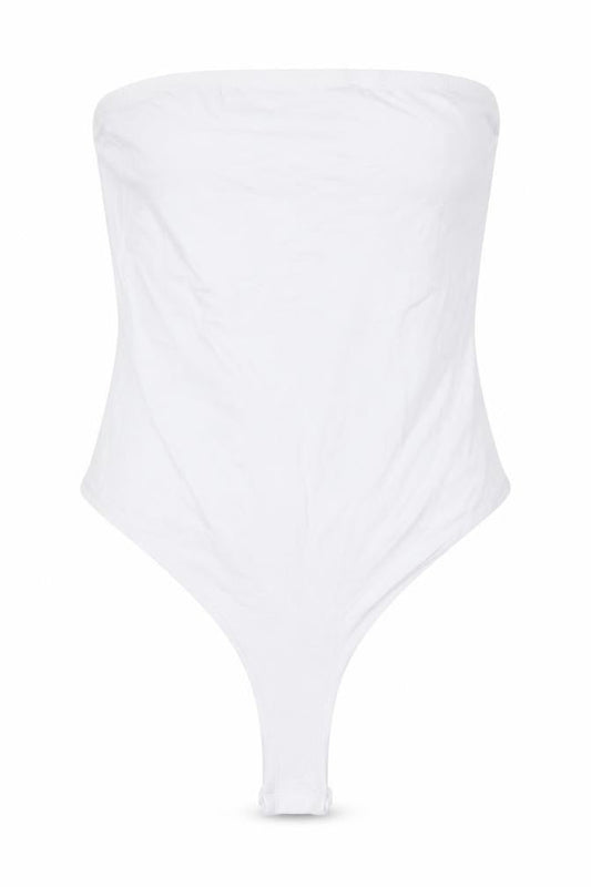 PRETTYLITTLETHING Women’s White One Shoulder Bodysuit Size 10