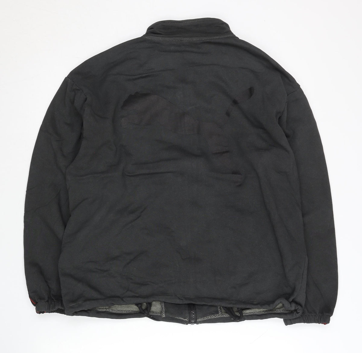 Puma Womens Black M Track Jacket Full Zip Logo Sportswear