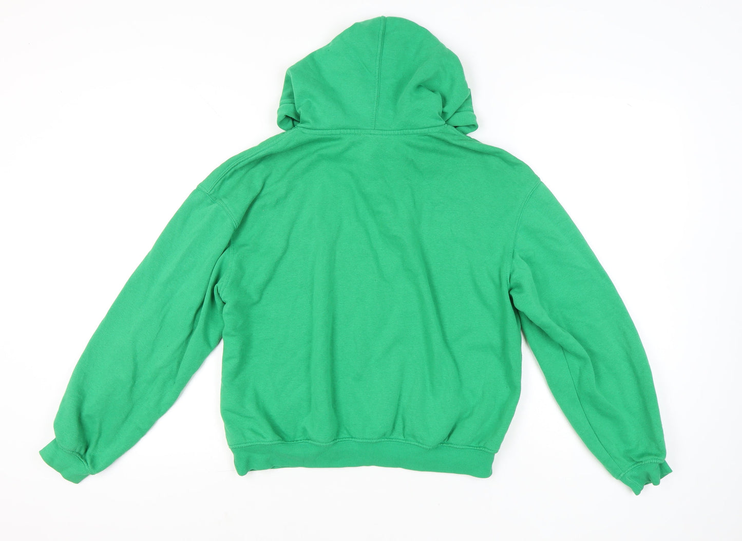H&M Divided Womens Green Hoodie Pullover Medium Easy Soul Print