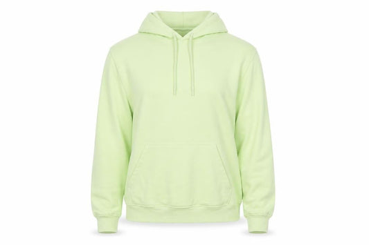 H&M Womens Green XL Relaxed Fit Pullover Hoodie Cotton Blend