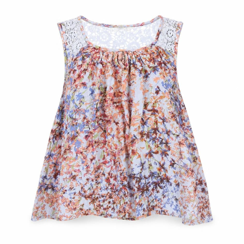 Next Women’s Multicoloured Floral Sleeveless Tunic Blouse Size 10