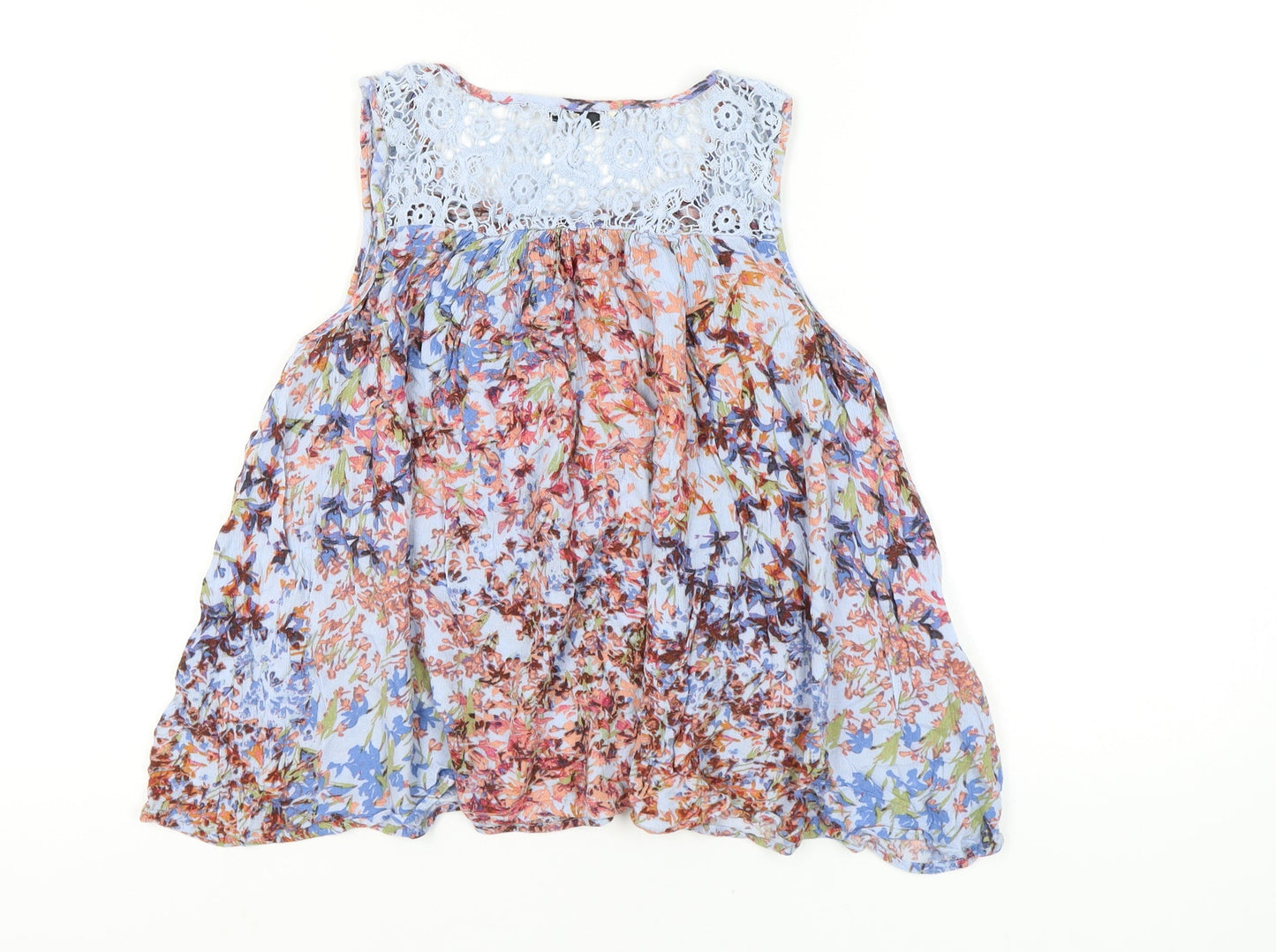 Next Women’s Multicoloured Floral Sleeveless Tunic Blouse Size 10