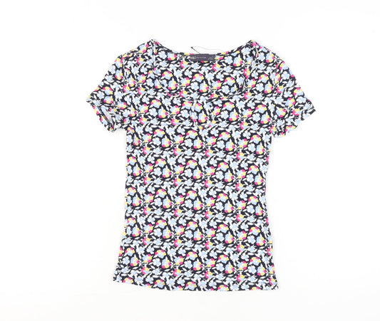 Marks and Spencer Womens Multicoloured Floral T-Shirt Size 6