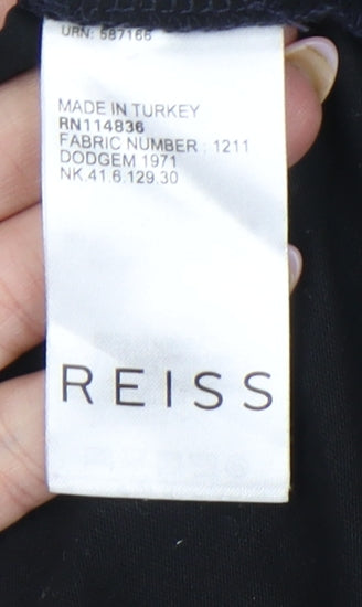 Reiss Men’s Multicoloured Colourblock Cotton T-Shirt Size M