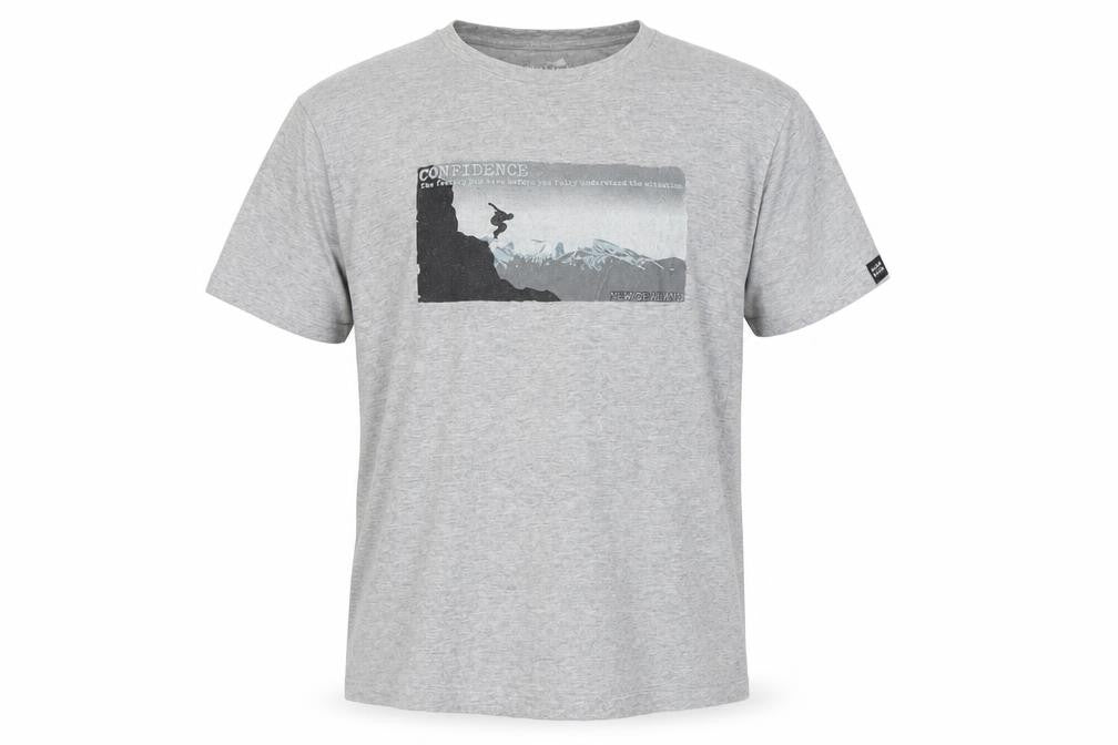 Wild Kiwi Men's Grey Medium Graphic Print Adventure T-Shirt