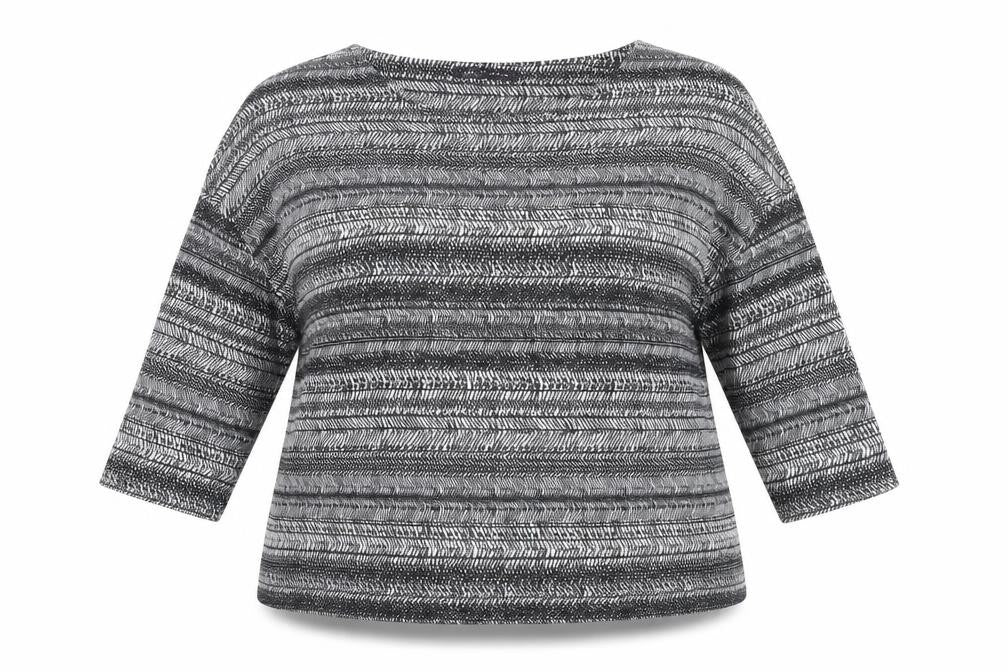 Marks & Spencer Women’s Grey Striped Tunic Blouse Size 18