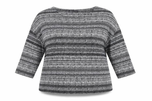 Marks and Spencer Women’s Grey Striped Tunic Blouse Size 18