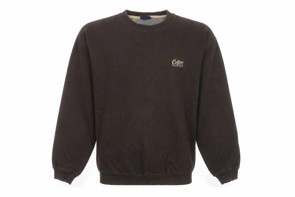 Cotton Traders Mens Brown Sweatshirt M Crew Neck Pullover