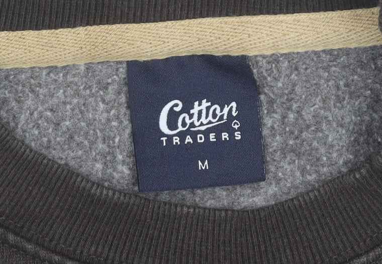 Cotton Traders Mens Brown Sweatshirt M Crew Neck Pullover