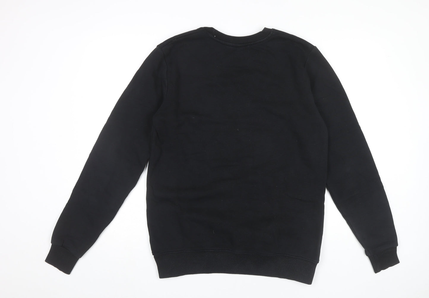 Continental Men’s Black Pullover Sweatshirt M Graphic Logo Crew Neck