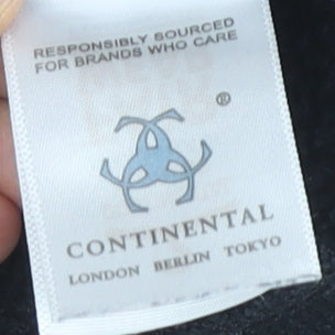 Continental Men’s Black Pullover Sweatshirt M Graphic Logo Crew Neck