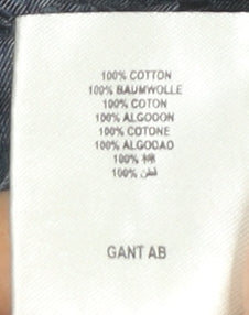 Gant Men’s Blue Regular Fit Button-Down Cotton Shirt Size S
