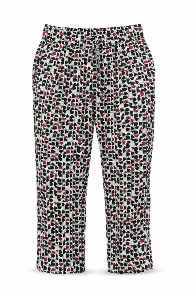 Barbara Lebek Womens Multicoloured Linen Trousers Size 12