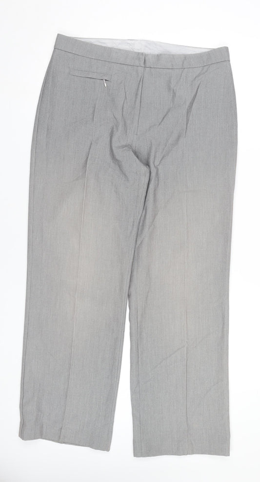 Marks and Spencer Women’s Grey Size 14 Dress Pants Trousers Workwear