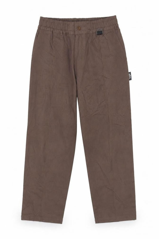 boohooMAN Men’s Brown Cotton Chino Trousers Size S Regular Fit