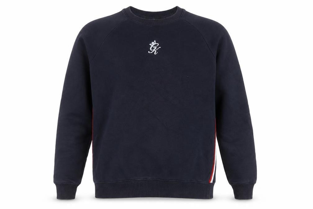 Gym King Men’s Blue Sweatshirt Small Crew Neck Pullover Logo