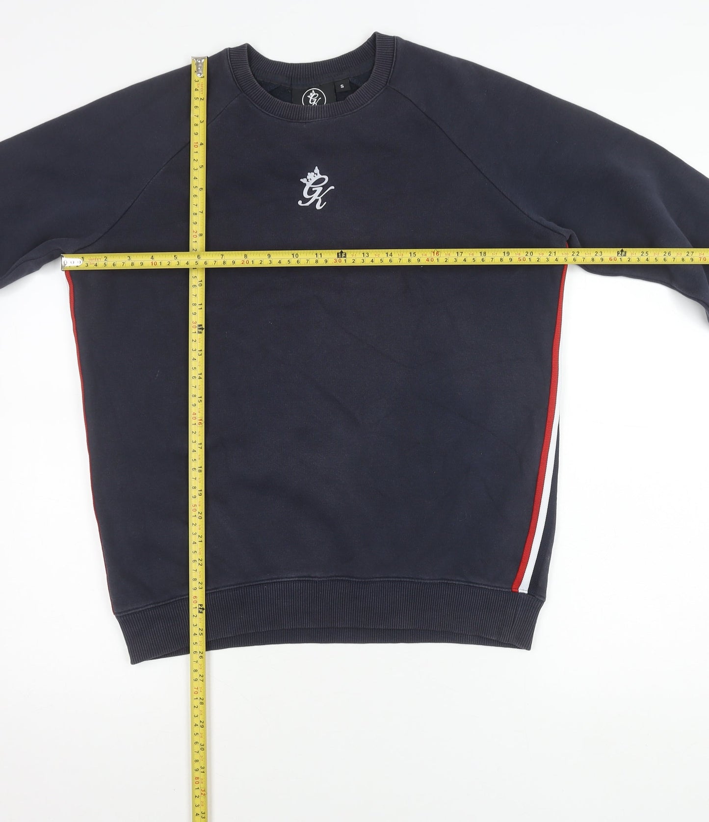 Gym King Men’s Blue Sweatshirt Small Crew Neck Pullover Logo