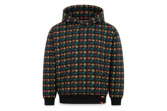 Bravian Men’s Multicoloured Pullover Hoodie Size M Cotton Retro Style