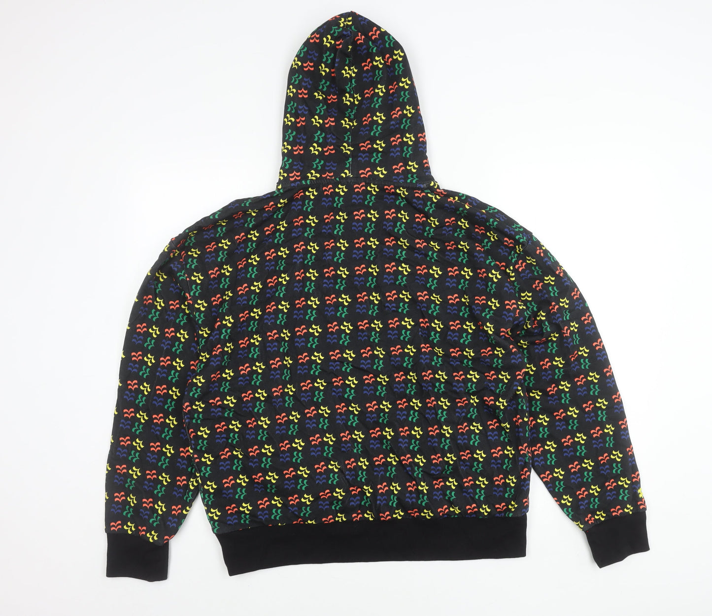 Bravian Men’s Multicoloured Pullover Hoodie Size M Cotton Retro Style