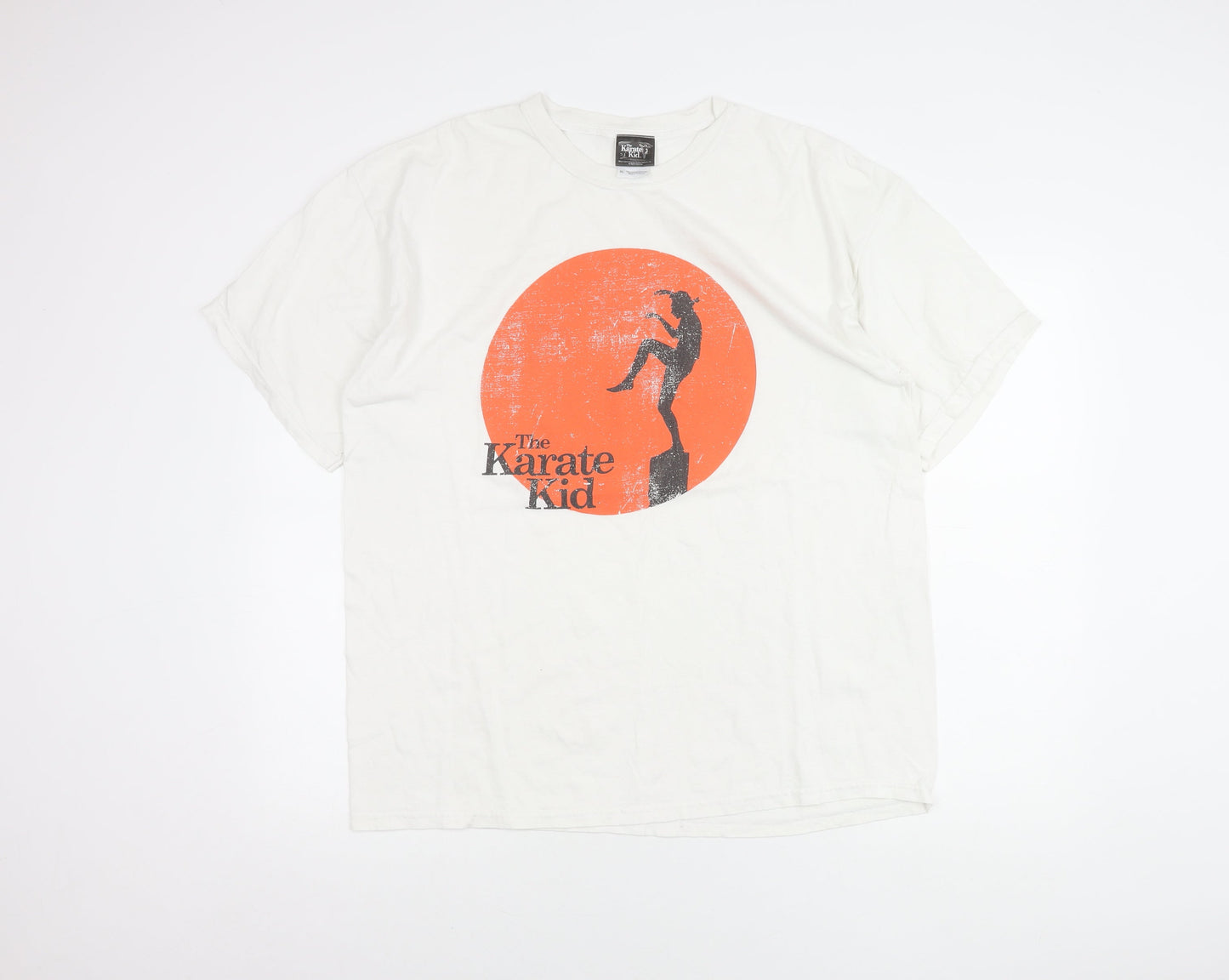 The Karate Kid Men’s White XL Graphic Retro Movie T-Shirt