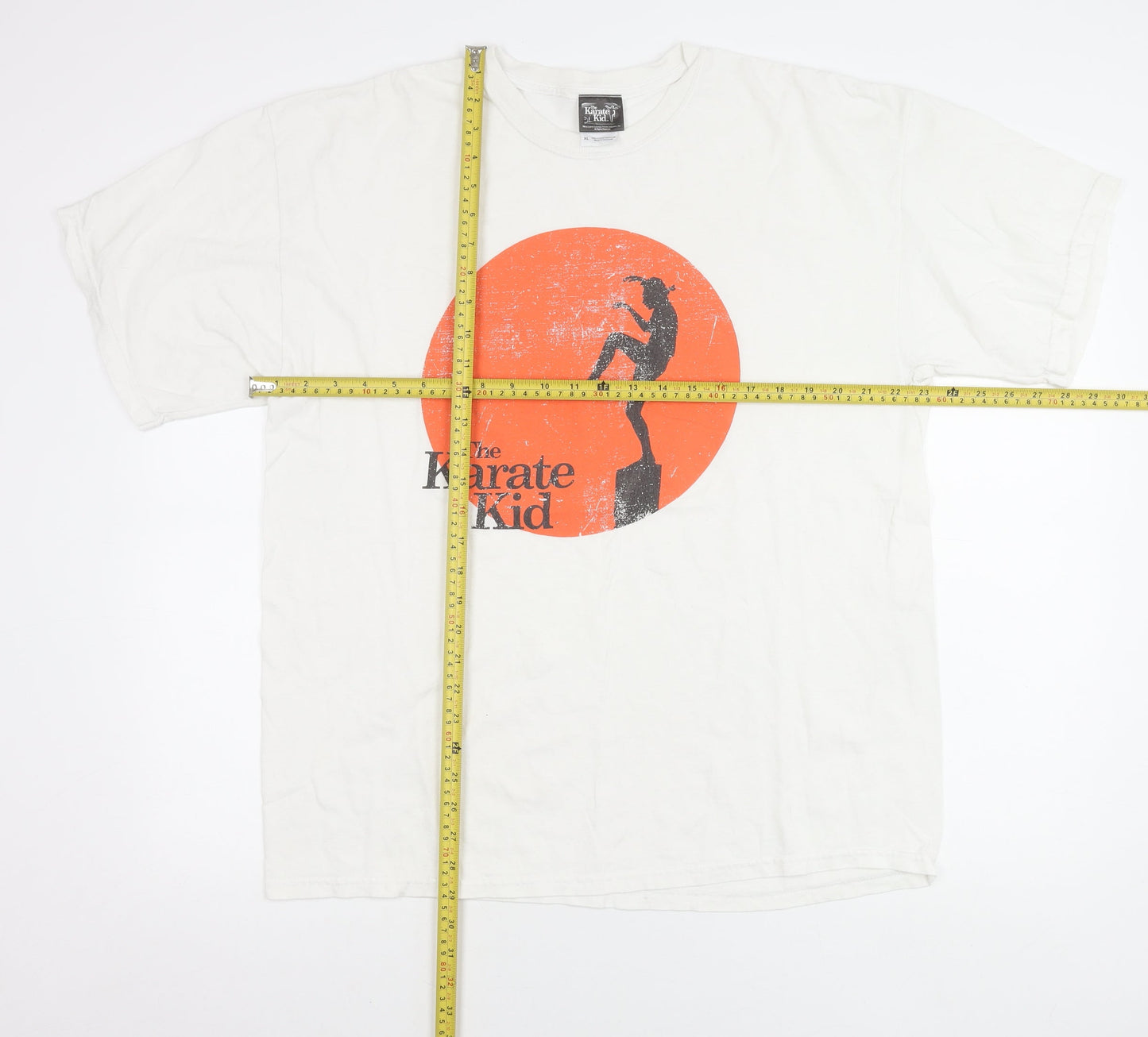 The Karate Kid Men’s White XL Graphic Retro Movie T-Shirt