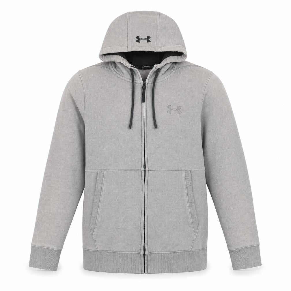 Under Armour Men's Grey Small Full Zip Hoodie Jacket