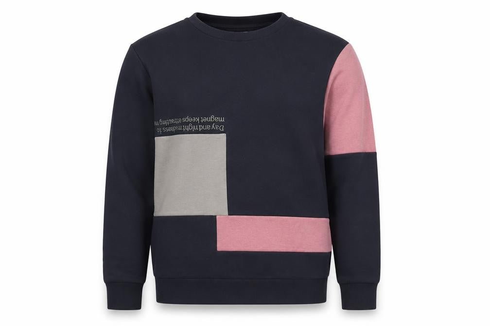 Jack & Jones Men’s Black Colourblock Sweatshirt XS Crew Neck