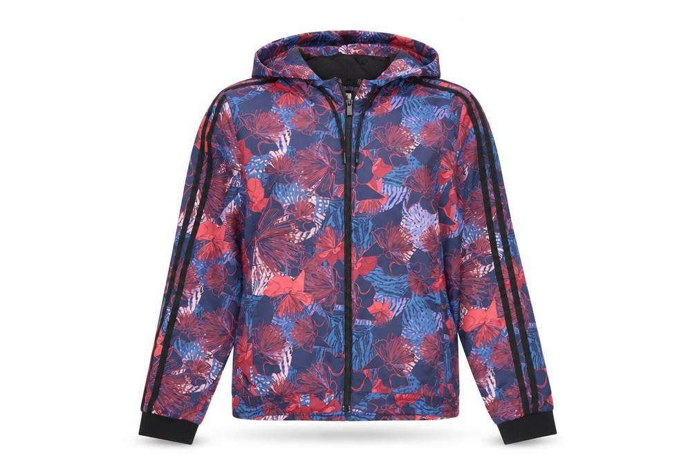 Anta Womens Multicoloured Floral Windbreaker Jacket Size 10