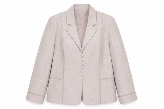 Jacques Vert Women’s Beige Tailored Suit Jacket UK 16