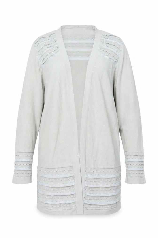 Marks & Spencer Women’s Grey Size 14 Open Knit Cardigan