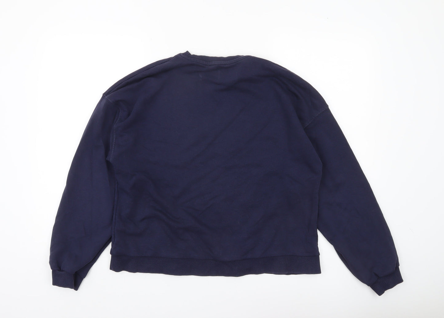 Stradivarius Oxford University Navy Sweatshirt Women M Cotton Blend