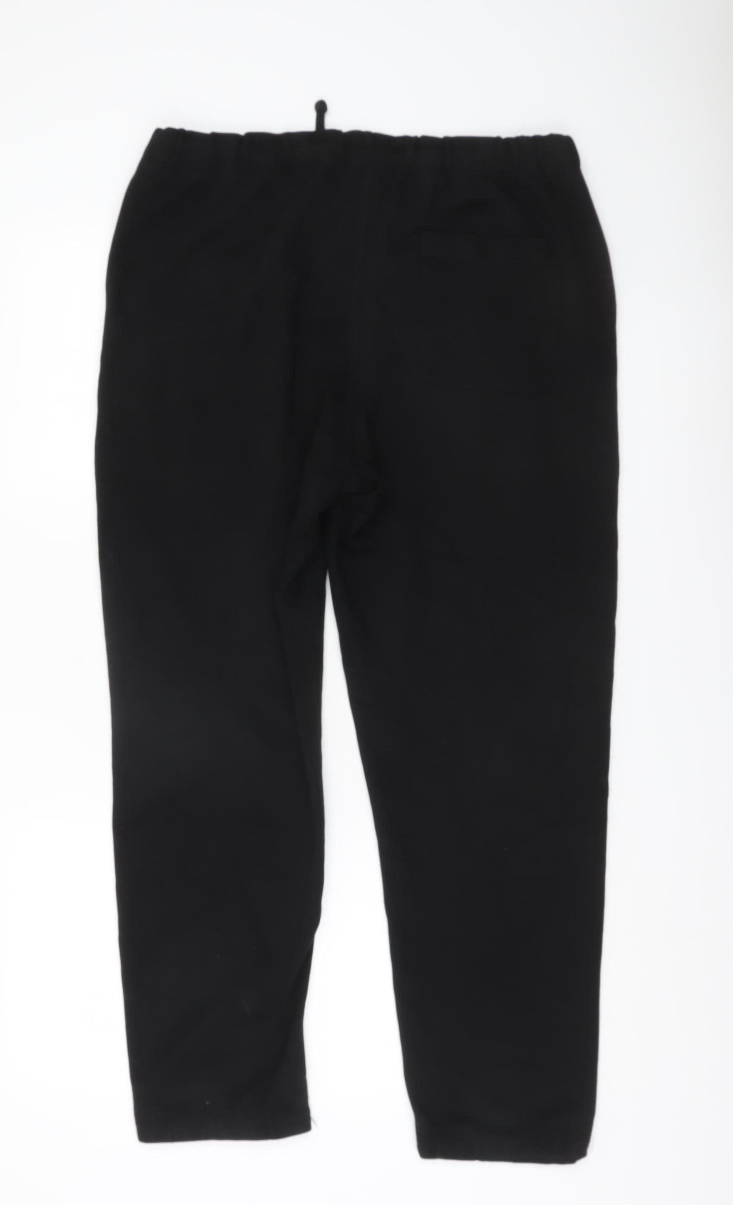 H&M Women’s Black Regular Fit Elastic Waist Trousers L