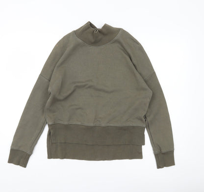 Next Womens Khaki Green XS Pullover Sweatshirt Long Sleeve
