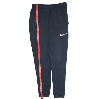 Nike Men Black Small Tapered Sweatpants Dri-Fit Cotton Blend