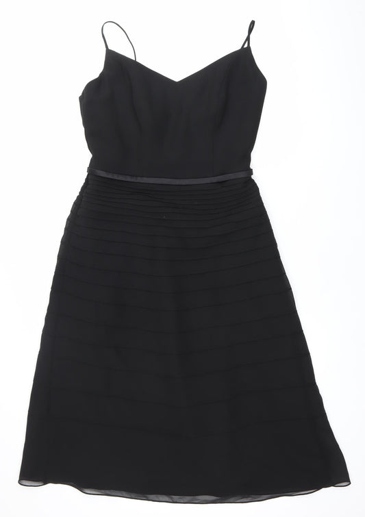 IKRUSH Elegy Rose Womens Black Size 12 A-Line Sleeveless Party Dress
