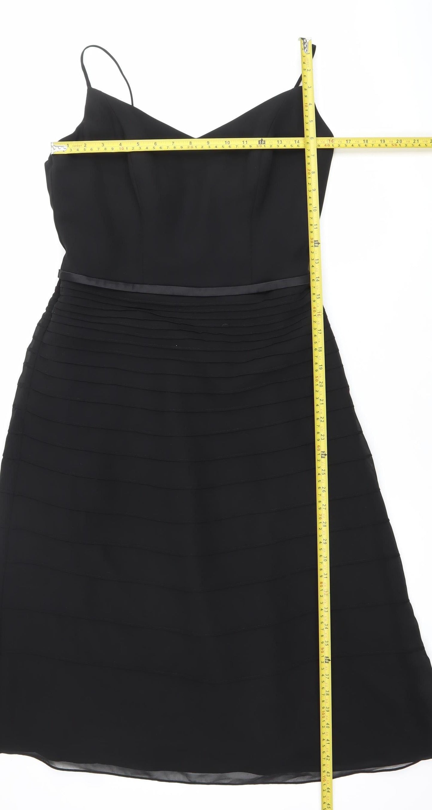 IKRUSH Elegy Rose Womens Black Size 12 A-Line Sleeveless Party Dress
