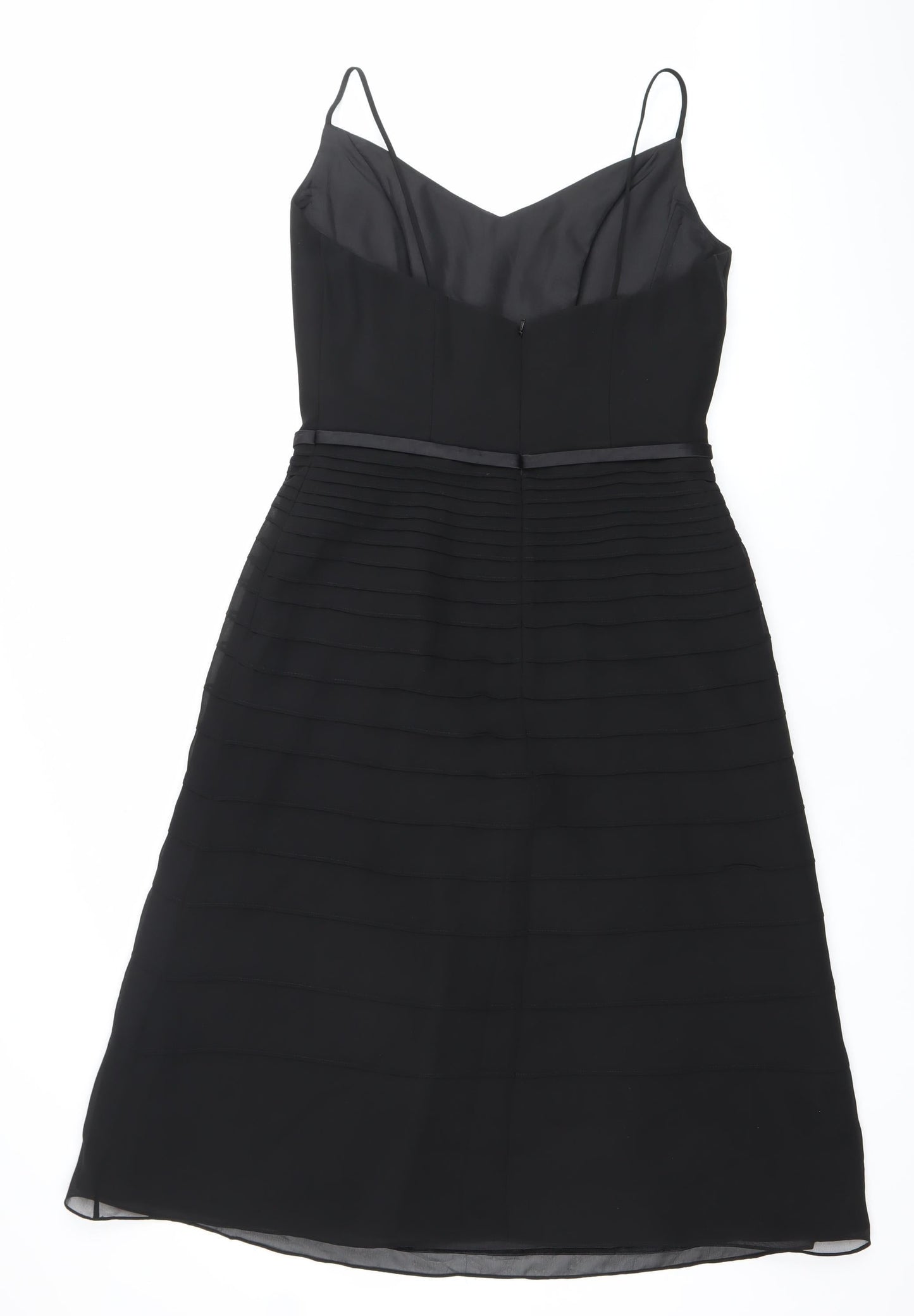 IKRUSH Elegy Rose Womens Black Size 12 A-Line Sleeveless Party Dress
