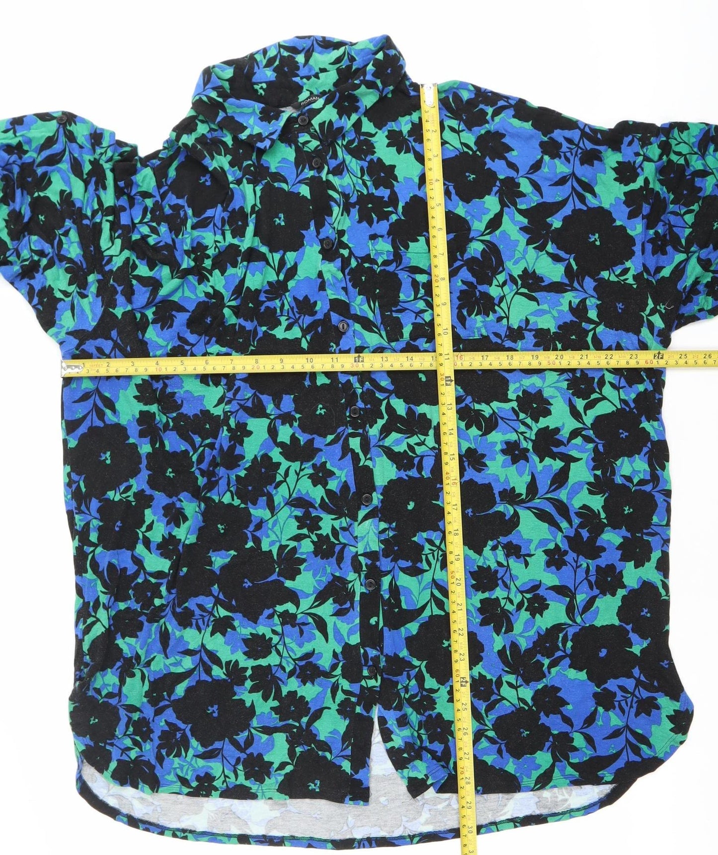 Roman Womens Multicoloured Floral Blouse Size 20 Tunic Top