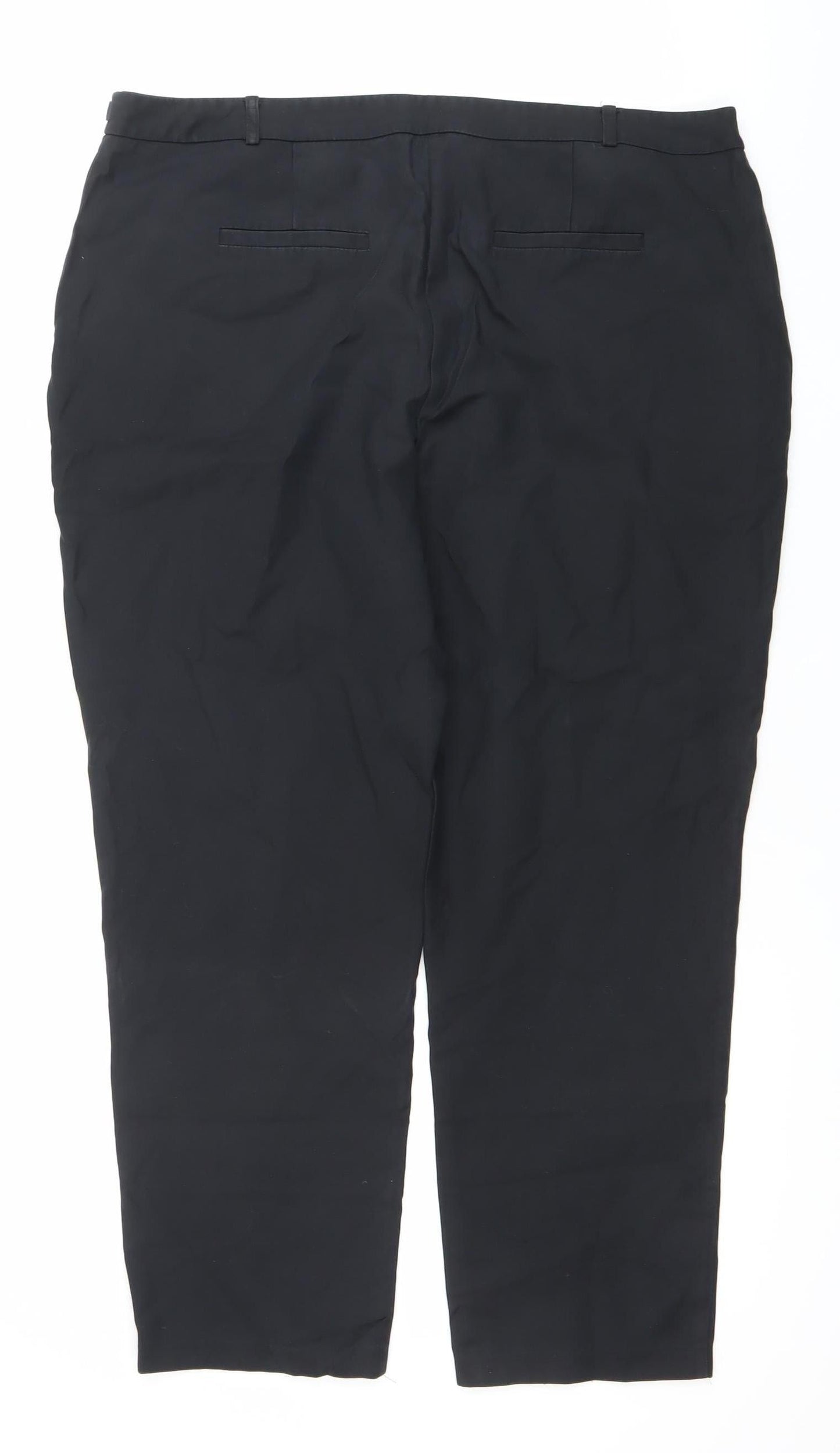 ASOS Women’s Black Size 18 Straight Leg Trousers Workwear