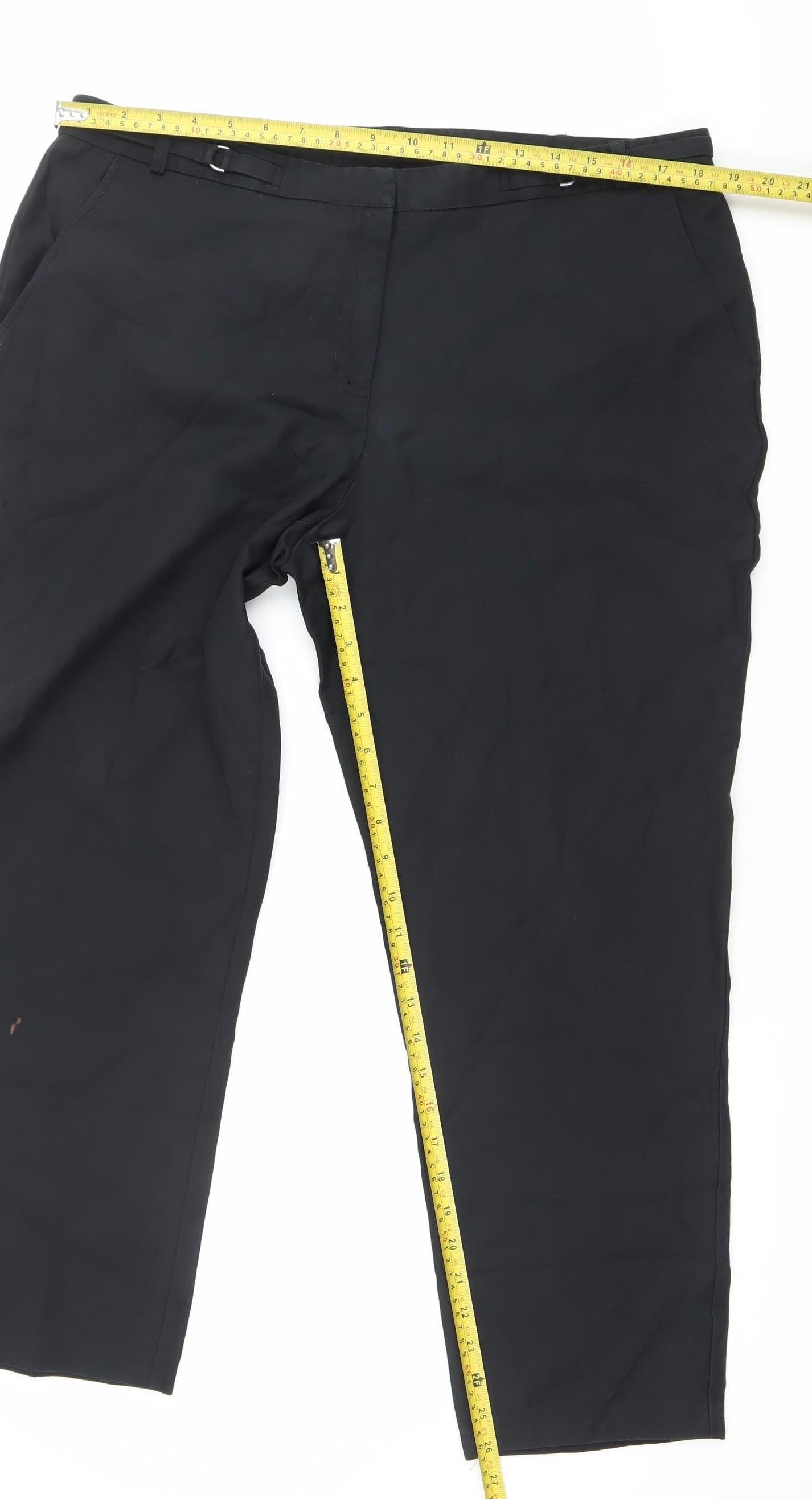 ASOS Women’s Black Size 18 Straight Leg Trousers Workwear