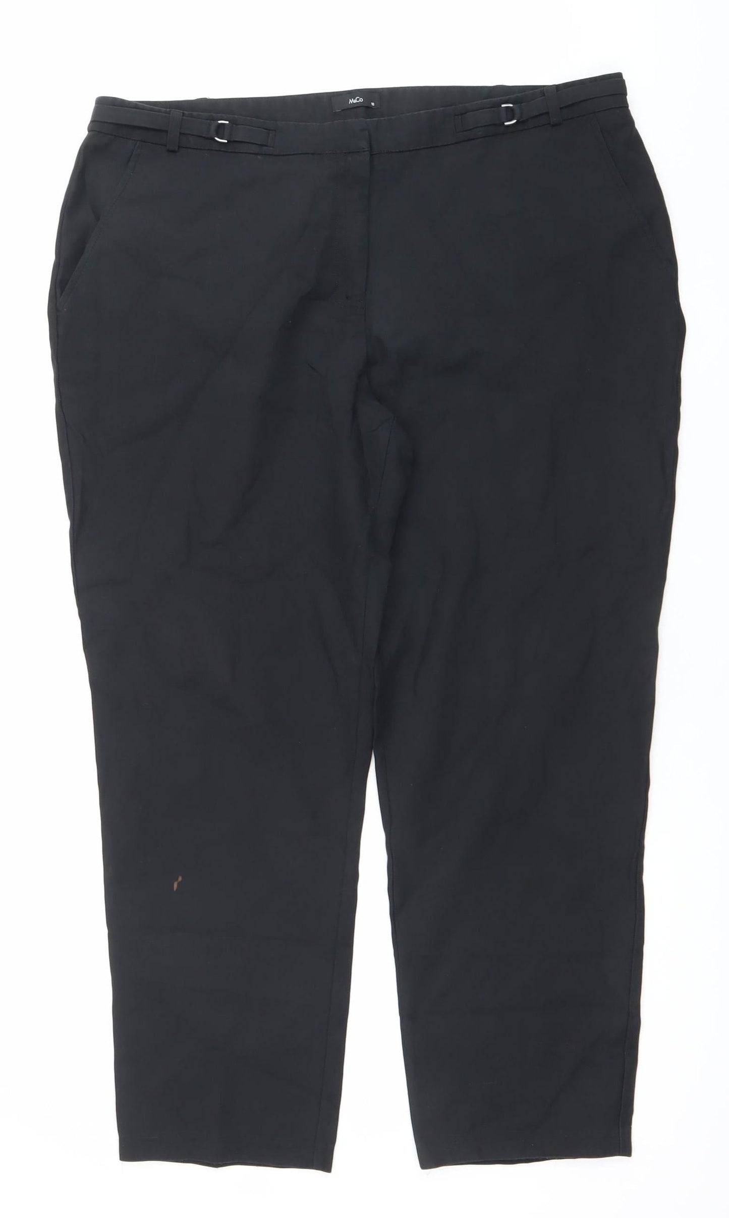 ASOS Women’s Black Size 18 Straight Leg Trousers Workwear