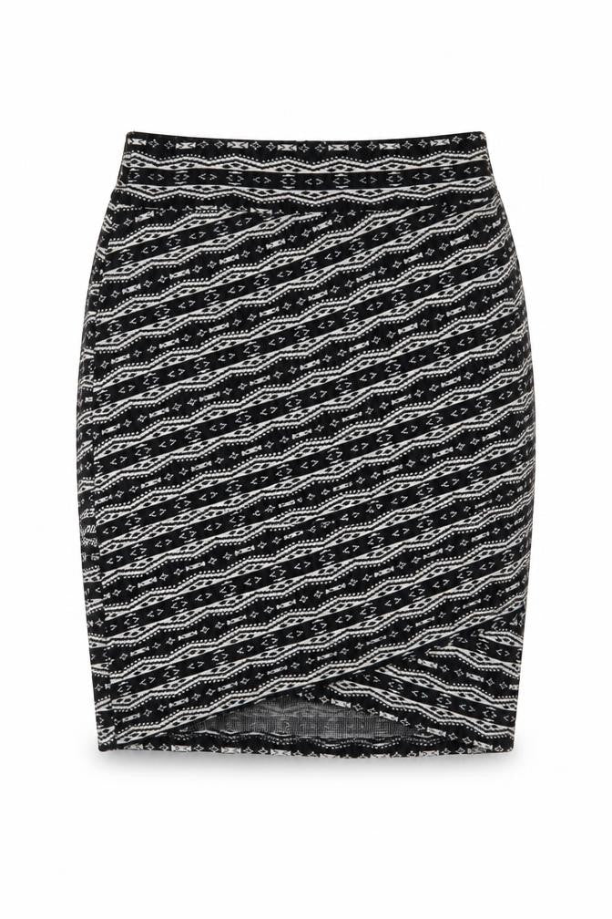 Stradivarius Women’s Black Aztec Print Stretch Pencil Skirt S