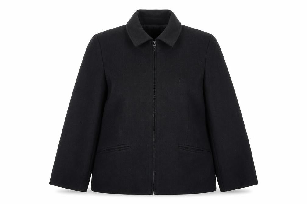 Style by EWM Women’s Black Size 14 Zip Jacket Workwear Classic
